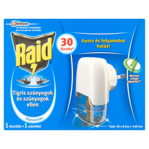 RAID EL. SZÚNYOGÍRTÓ KÉSZÜLÉK FOLYADÉKKAL 30 ÉJSZAKA
