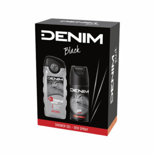 DENIM CSOM.TUSF.250ML+DEO 150ML BLACK