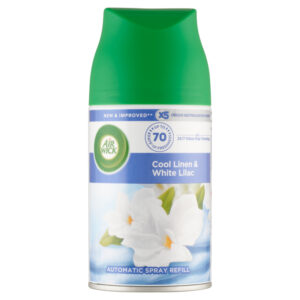 AIR WICK FRESH MATIC 250ML UT. COOL LINEN&WHITE LILAC (6DB/KARTON)