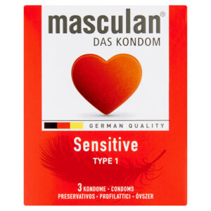 MASCULAN ÓVSZER 3DB-OS "1" SZUPER VÉKONY (PIROS)