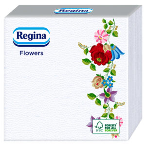 REGINA SZALVÉTA FLOWERS 1 RÉT. 45DB-OS 33X33CM KALOCSAI MINTÁS