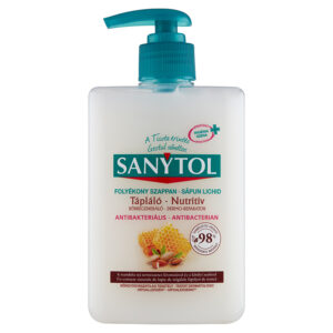 SANYTOL FOLYÉKONY SZAPPAN 250ML PUMP.ANTIBAKTERIÁLIS MANDULA TEJ