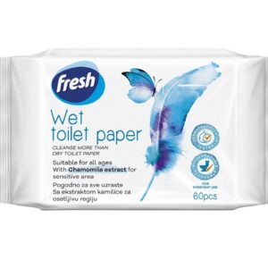 FRESH DELUXE NEDVES TOALETTPAPÍR 60DB-OS KAMILLÁS