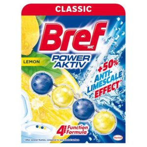 BREF POWER AKTIV WC TISZT. 50G LEMON