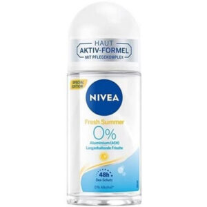 NIVEA GOLYÓS DEO NŐI 50ML FRESH SUMMER 0% ALUMINIUM