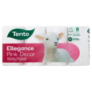 TENTO WC PAPÍR 8 TEK. 3 RÉT. 150 LAP ELLEGANCE PINK DECOR