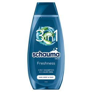 SCHAUMA SAMPON 400ML FRESHNESS 3IN1 WITH ALOE VERA HAIR,BODY&FACE