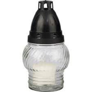 MÉCSES LA 72 KF 6-8H 14CM (10/T) ÜVEG FEHÉR (TWID)