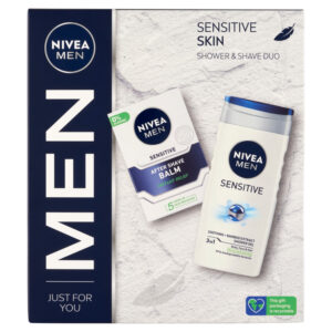 NIVEA MEN AJÁNDÉKCSOMAG TUSF. 250ML+AFTER SHAVE 100ML SENSITIVE SKIN