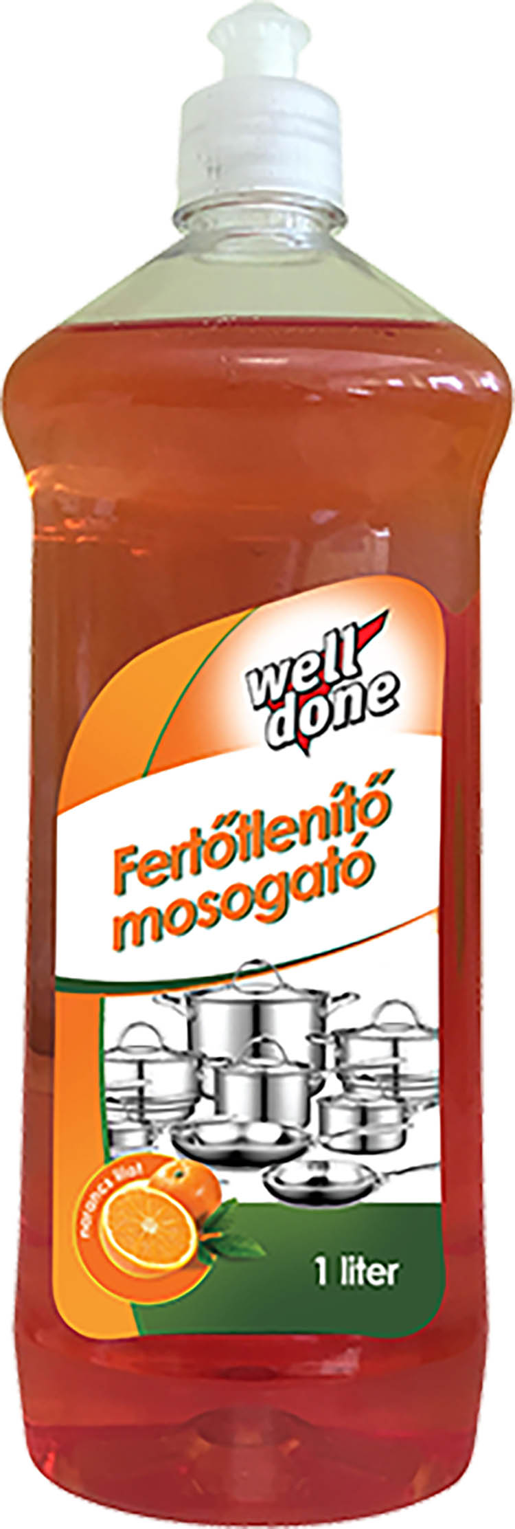 WELL DONE FINE FERT.HATÁSÚ MOSOGATÓ 1L FRESH ORANGE
