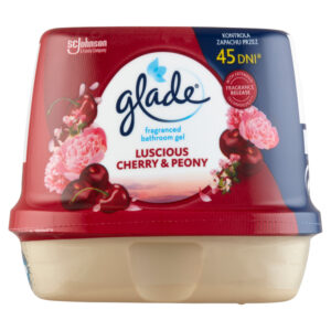GLADE FÜRDŐSZOBAI LÉGFRISSÍTŐ ZSELÉ 180G LUSCIOUS CHERRY&PEONY