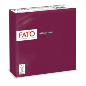 FATO SZALVÉTA 2 RÉT. 50DB-OS 33X33CM BURGUNDY