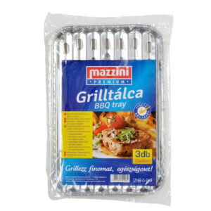 GRILLTÁLCA BBQ TRAY PREMIUM 3DB-OS