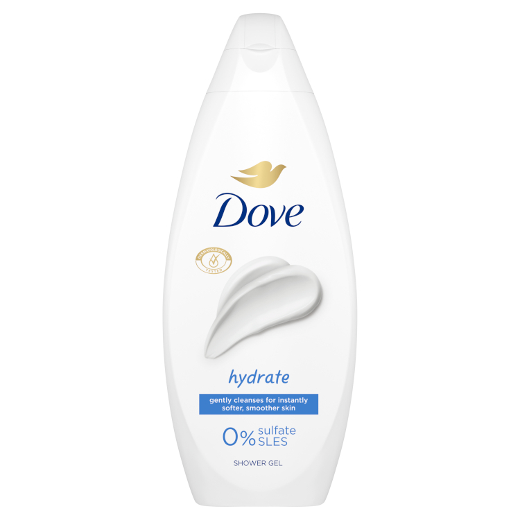 DOVE TUSF.250ML HYDRATE 0% SULFATE SLES