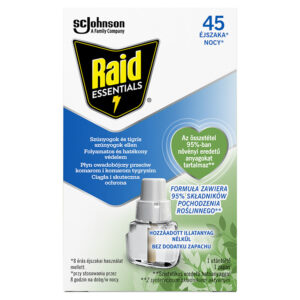 RAID EL. SZÚNYOGÍRTÓ FOLY. UT. 27ML 45 ÉJSZAKÁRA ESSENTIALS