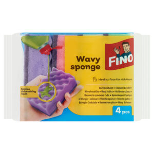 FINO WAVY SPONGE HULLÁMOS SZIVACS 4DB-OS