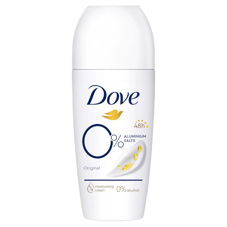 DOVE GOLYÓS DEO 50ML ORIGINAL 0% ALUMINIUM SALTS