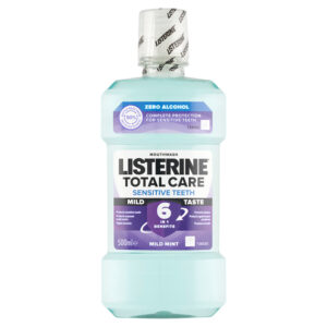 LISTERINE SZÁJVÍZ 500ML TOTAL CARE SENSITIVE TEETH MILD TASTE 6 IN 1 BENEFITS MILD MINT