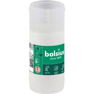 MÉCSES BETÉT BOLSIUS 34H 12CM (35/T) (1,5) MŰANYAG FEHÉR (TWID)