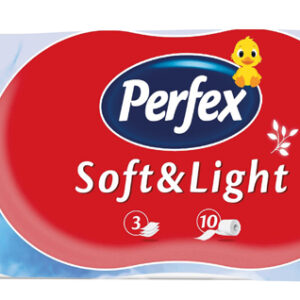 PERFEX WC PAPÍR 10 TEK. 3 RÉT. 125 LAP SOFT&LIGHT