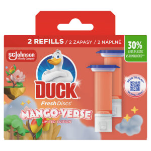 DUCK WC ÖBLÍTŐ KORONG 2X36ML MANGO-VERSE