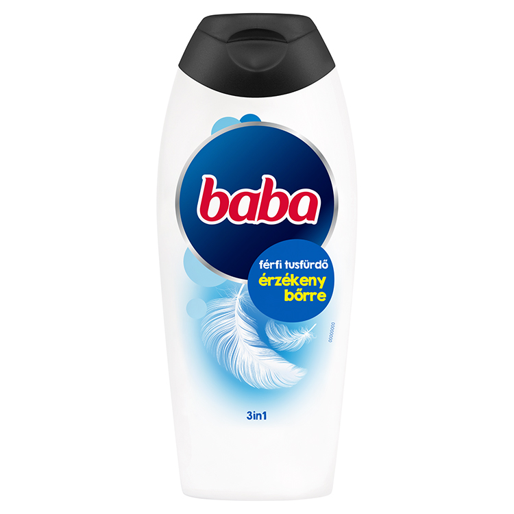 BABA TUSFÜRDŐ 400ML FÉRFIAKNAK ÉRZÉKENY BŐRRE