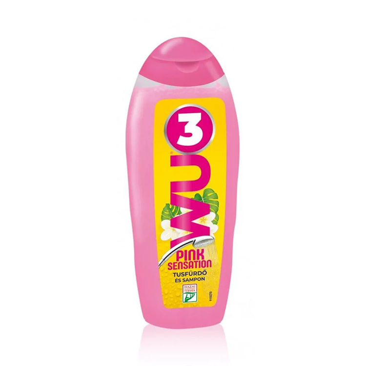 WU3 TUSFÜRDŐ ÉS SAMPON 280ML PINK SENSATION