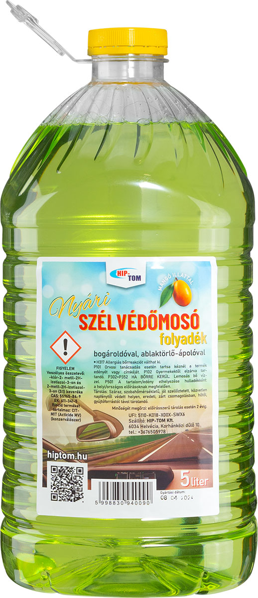 NYÁRI SZÉLVÉDŐMOSÓ FOLYADÉK 5L-ES