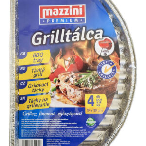 GRILLTÁLCA BBQ TRAY PREMIUM 19X32CM 4DB-OS
