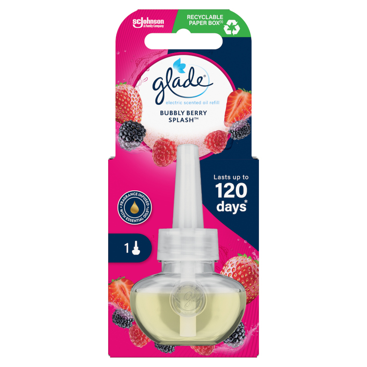GLADE ELEKTROMOS UT. 20ML BUBBLY BERRY SPLASH