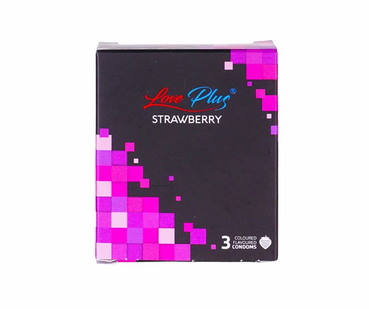 LOVE PLUS ÓVSZER 3DB-OS STRAWBERRY RÓZSASZÍN