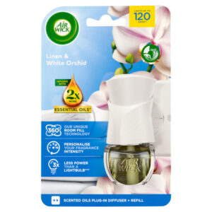 AIR WICK ELEKTROMOS KÉSZ.+UT.19ML LINEN&WHITE ORCHID