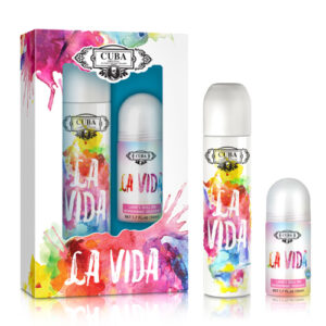 CUBA CSOM.LA VIDA EDP 100ML+GOLYÓS DEO 50ML NŐI