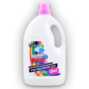 OXI MAX 1,5L GÉL FOLTELTÁVOLÍTÓ FEHÉR ÉS SZÍNES RUHÁKHOZ (9DB/KARTON)